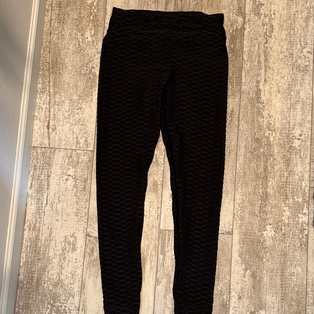 No Boundaries Black Textured Leggings